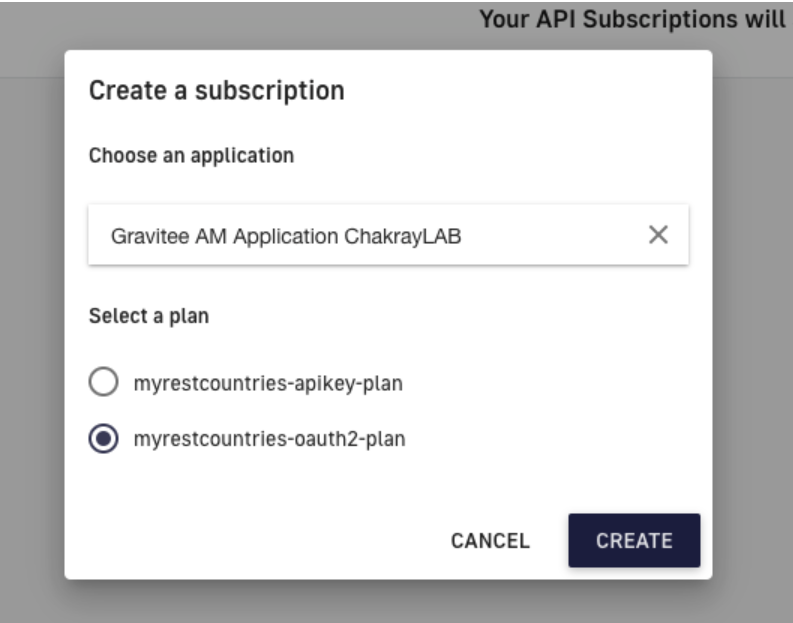 Create subscription